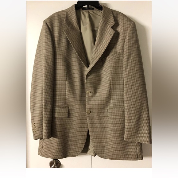 Lauren RALPH LAUREN Suit Blazer Sz 44T - 88% Wool - 12% Alpaca - Made in Canada - Picture 2 of 11